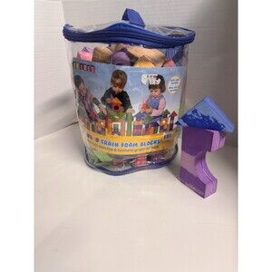 VERDES Wood Grain Foam Building Blocks Set Fun Colors Children 3+